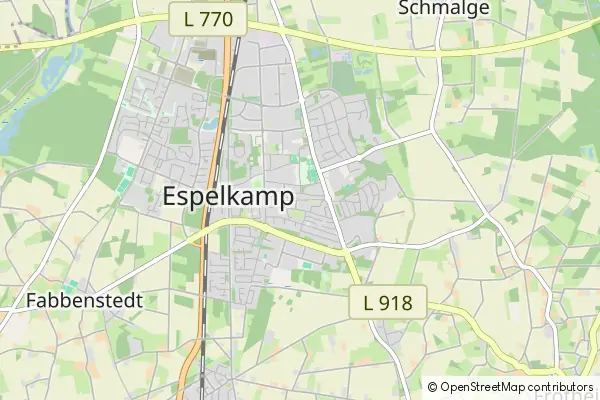 Mapa Espelkamp