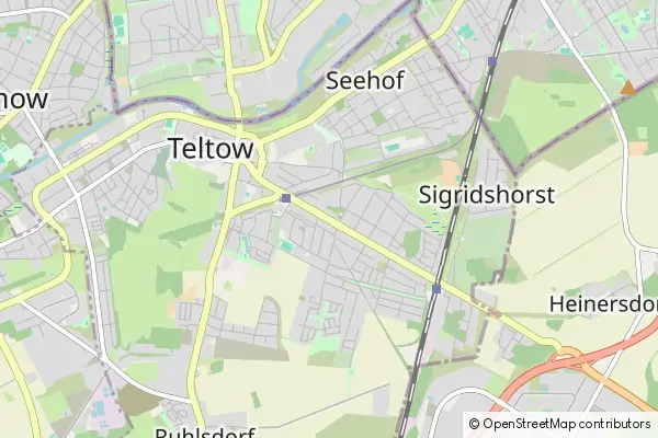 Mapa Teltow