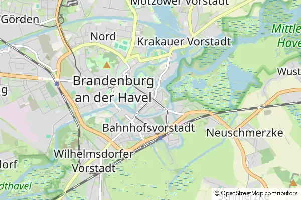 Mapa Brandenburg City