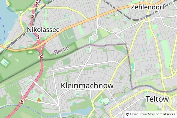 Mapa Kleinmachnow