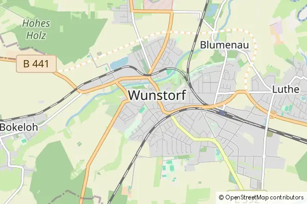 Mapa Wunstorf