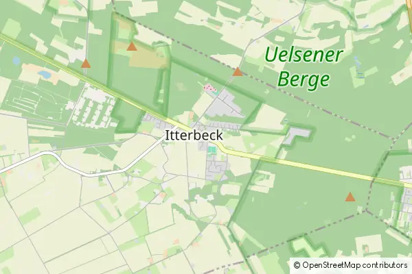 Mapa Itterbeck