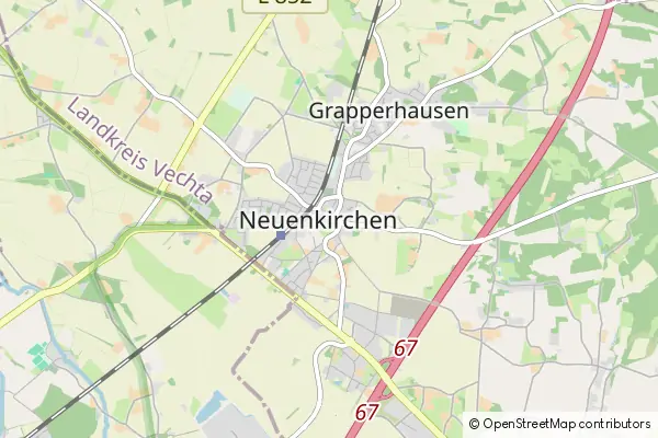 Mapa Neuenkirchen-Voerden