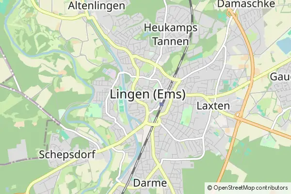 Mapa Lingen