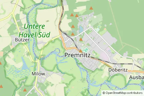 Mapa Premnitz