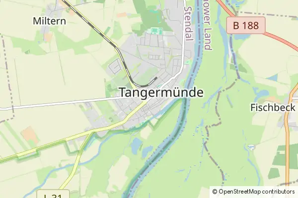 Mapa Tangermuende