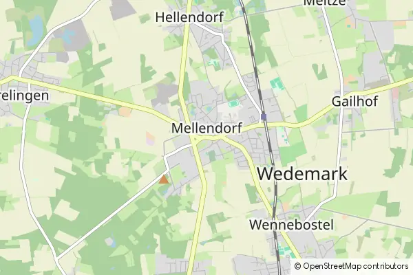 Mapa Wedemark