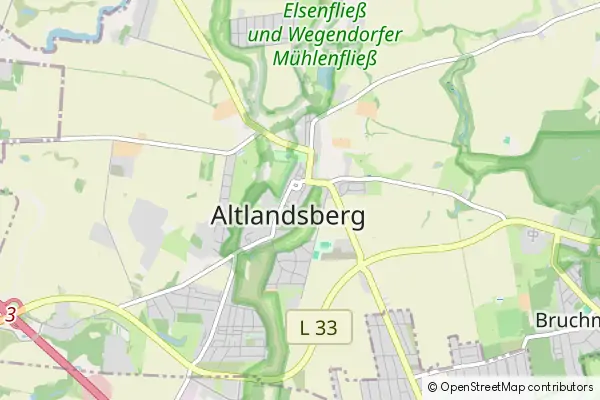 Mapa Altlandsberg