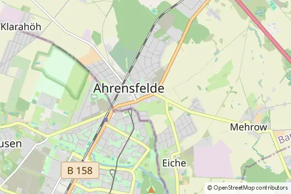 Mapa Ahrensfelde