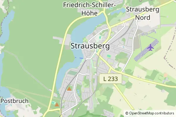 Mapa Strausberg