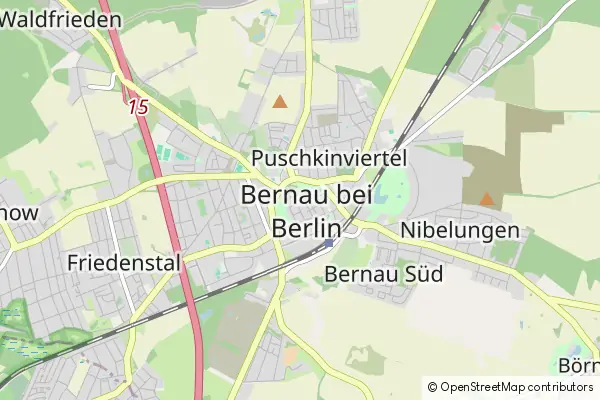 Mapa Bernau