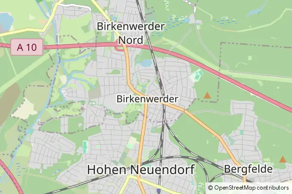 Mapa Birkenwerder