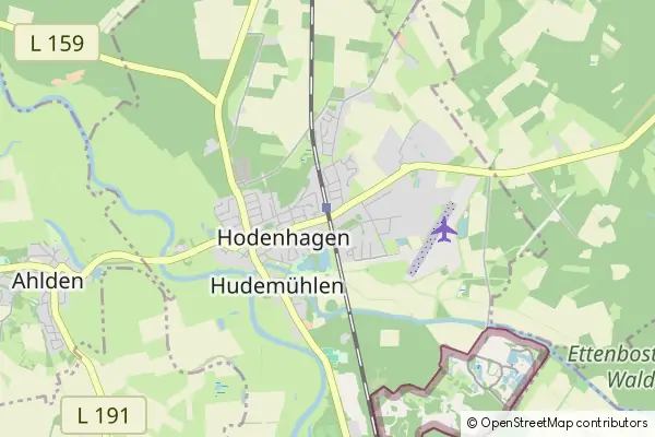 Mapa Hodenhagen