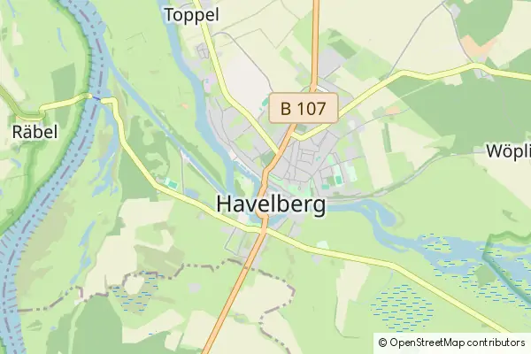 Mapa Havelberg