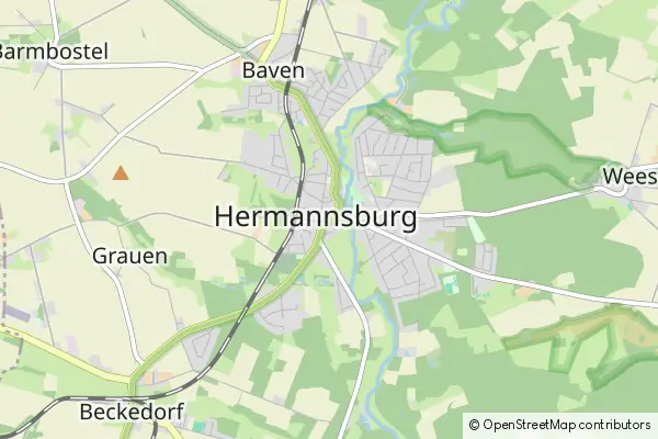 Mapa Hermannsburg