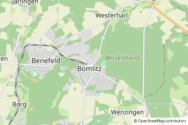 Mapa Bomlitz