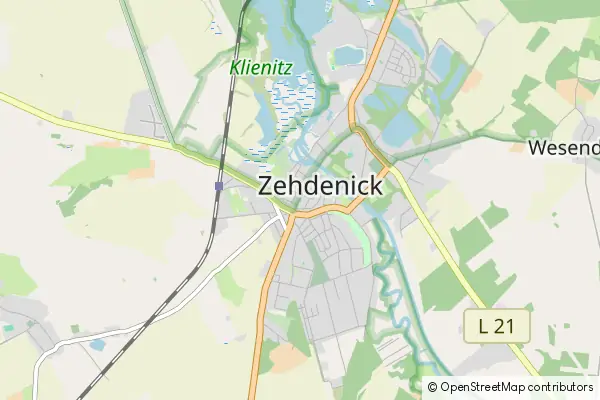 Mapa Zehdenick