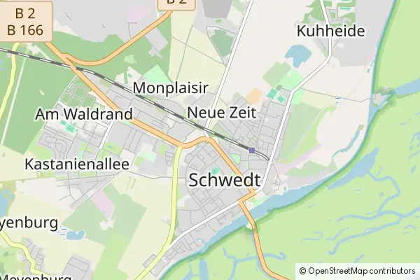 Mapa Schwedt