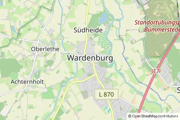 Mapa Wardenburg