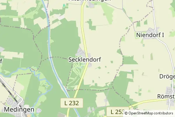 Mapa Secklendorf