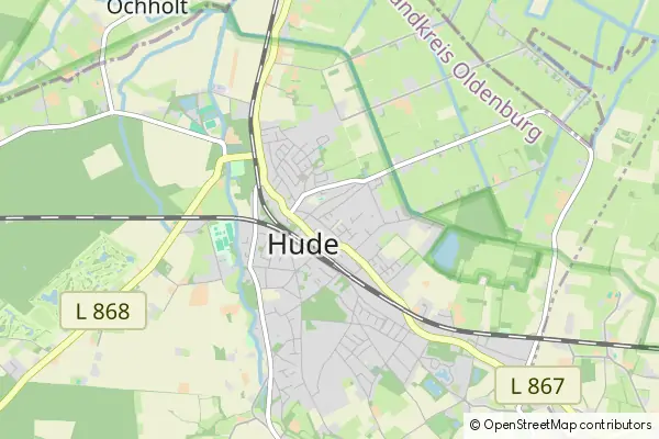 Mapa Hude