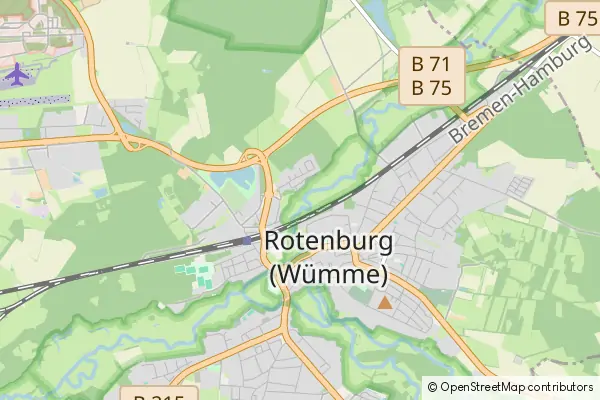 Mapa Rotenburg (Wumme)