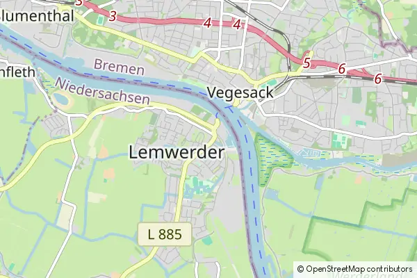 Mapa Lemwerder