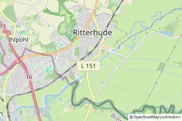 Mapa Ritterhude