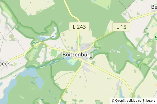 Mapa Boitzenburger Land