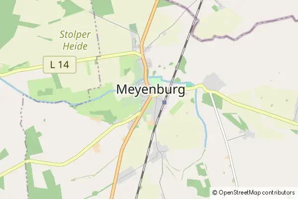 Mapa Meyenburg