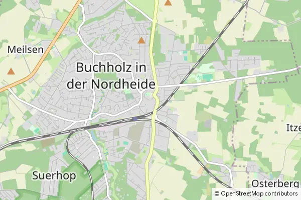 Mapa Buchholz in der Nordheide