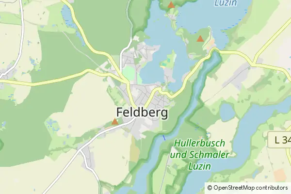 Mapa Feldberger Seenlandschaft