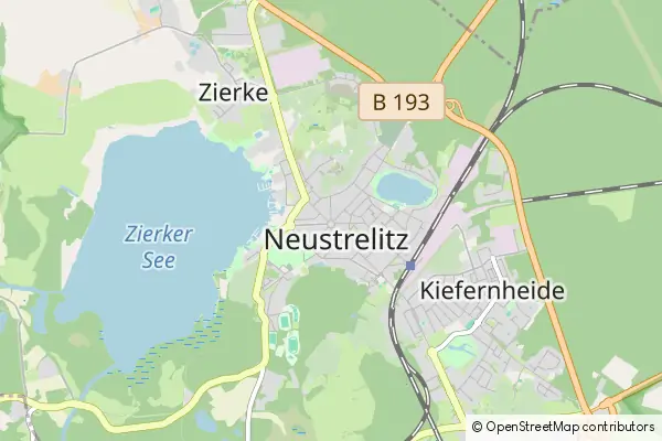 Mapa Neustrelitz