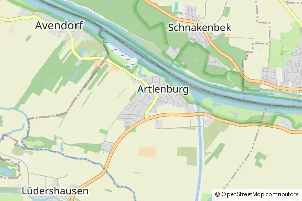 Mapa Artlenburg