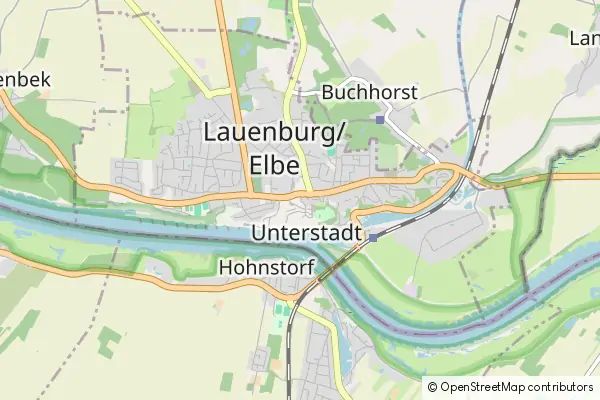 Mapa Lauenburg an der Elbe