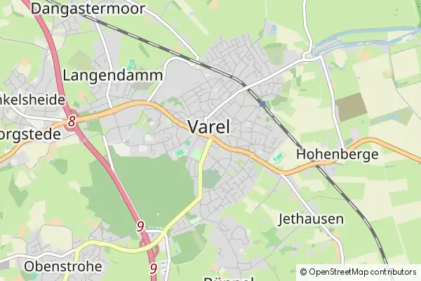 Mapa Varel