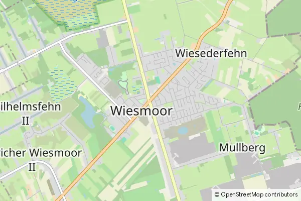 Mapa Wiesmoor