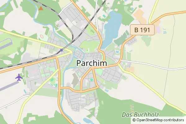 Mapa Parchim