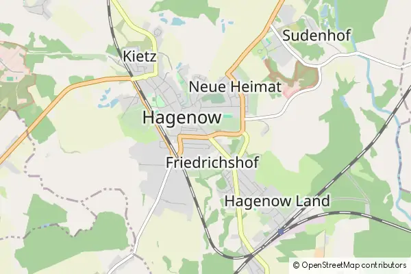 Mapa Hagenow