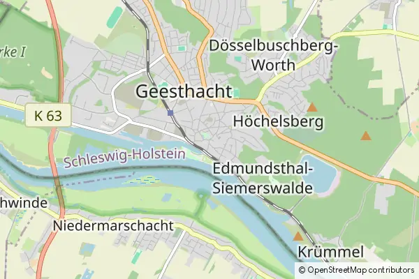 Mapa Geesthacht