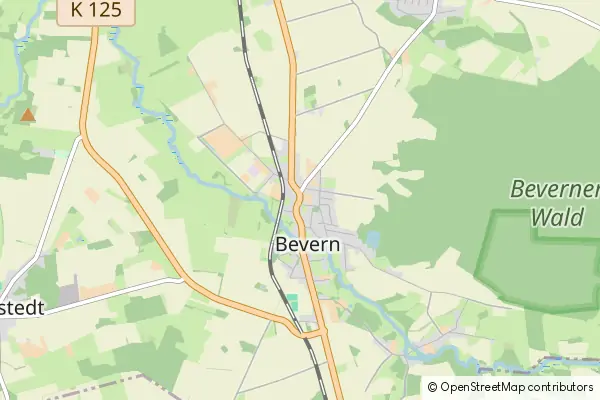 Mapa Bevern (Bremervorde)