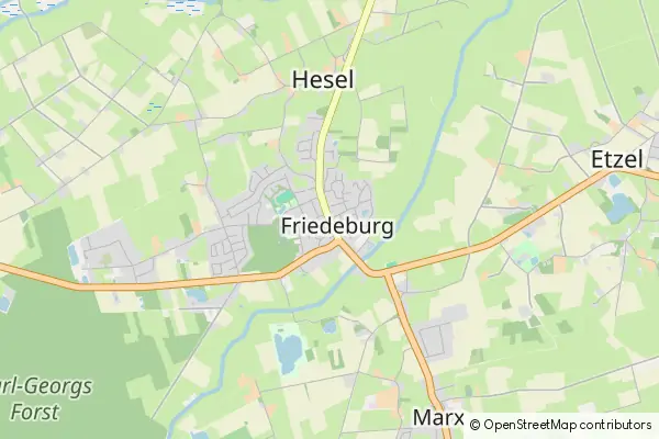 Mapa Friedeburg