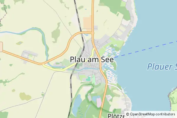 Mapa Plau am See