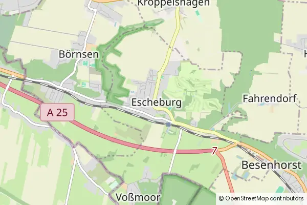 Mapa Escheburg