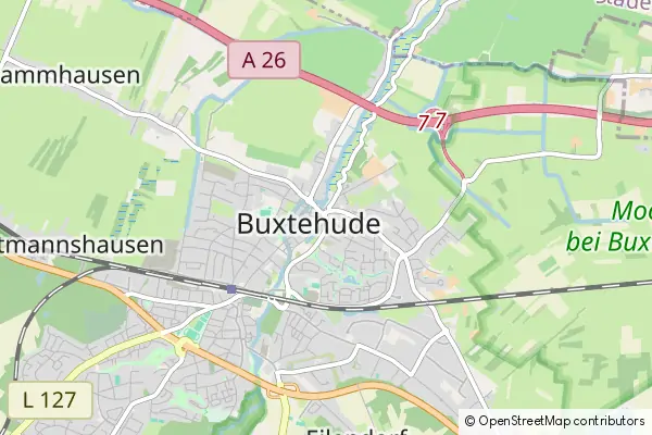 Mapa Buxtehude