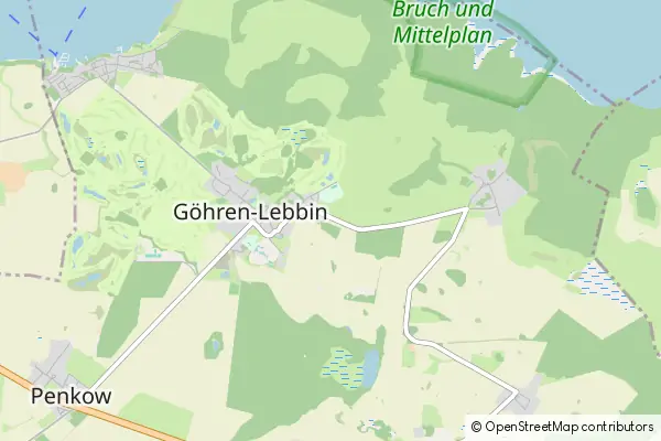 Mapa Goehren-Lebbin