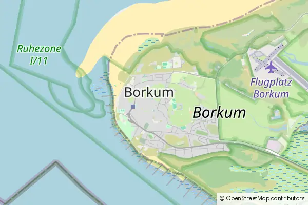 Mapa Borkum