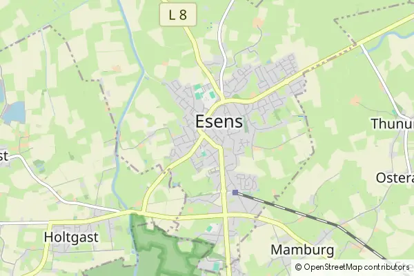 Mapa Esens