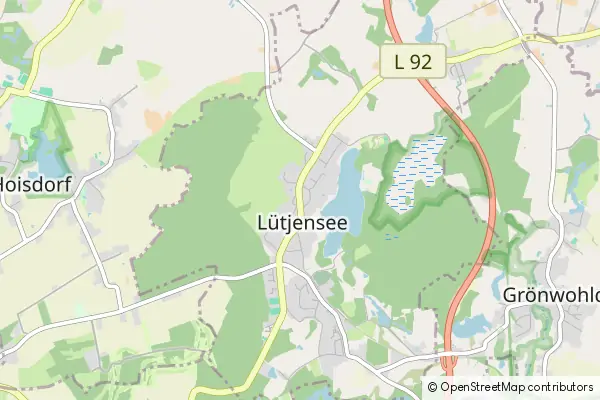 Mapa Luetjensee