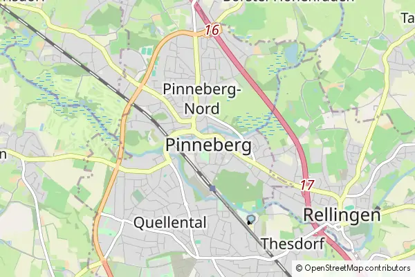 Mapa Pinneberg